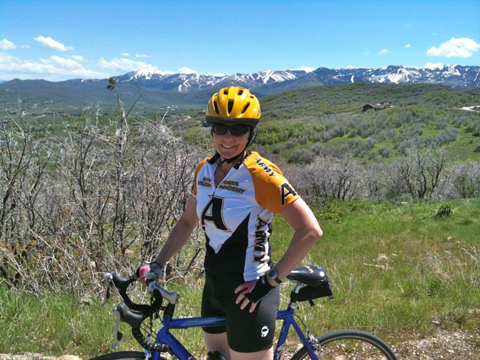 Executive Director Donna McAleer on a bike ride.