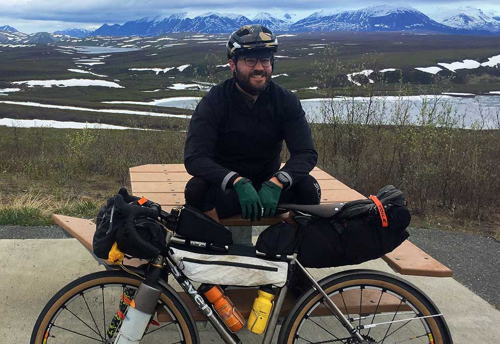 Board Chair Sean Murphy somewhere on the Denali Highway