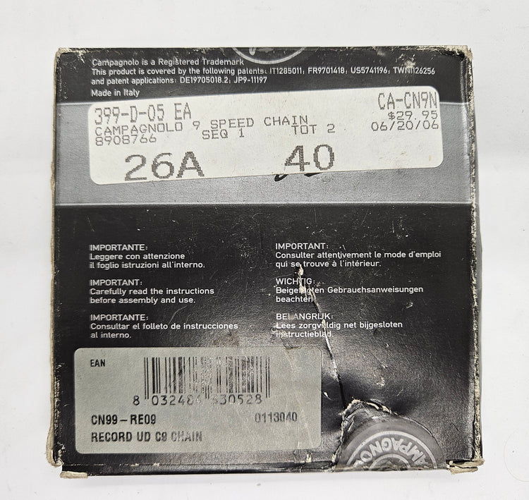 Campagnolo, Record 9 Speed Chain