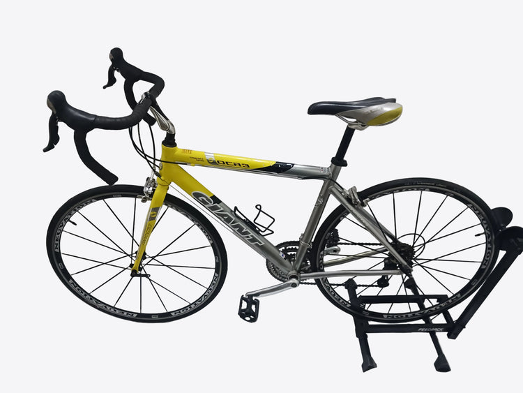 Giant OCR 3 Road Bike Yellow+Gray, Neuvation Wheels
