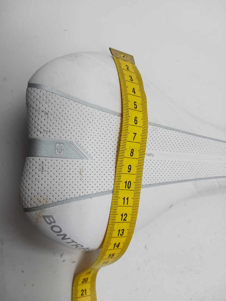Bontrager Affinity Elite Saddle (155mm, Hollow Titanium Rails, White)