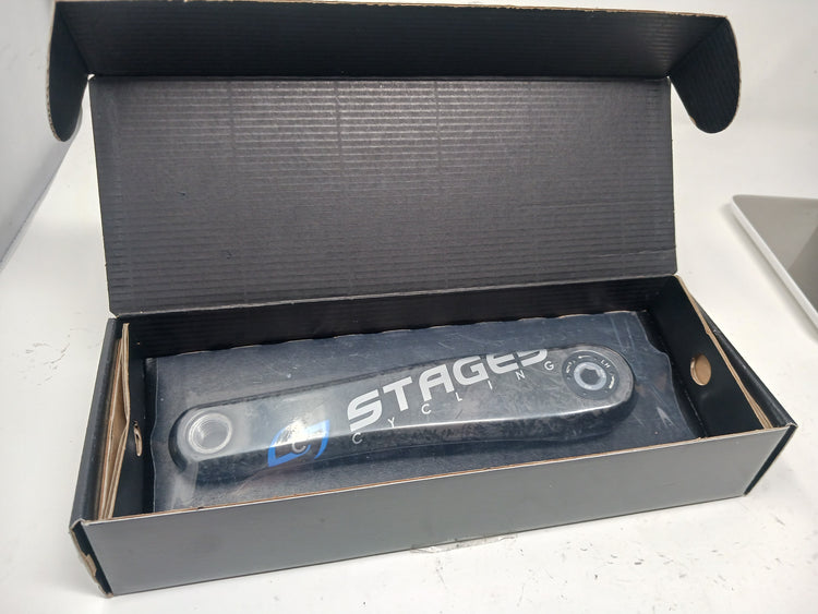 Stages Carbon GXP Left Power Meter Crank Arm 175mm MTB (Bluetooth / ANT+) Blue