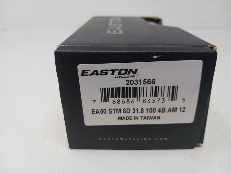 Easton EA50 Aluminum Stem (100mm, 31.8mm Clamp, 8 Degree, NIB)
