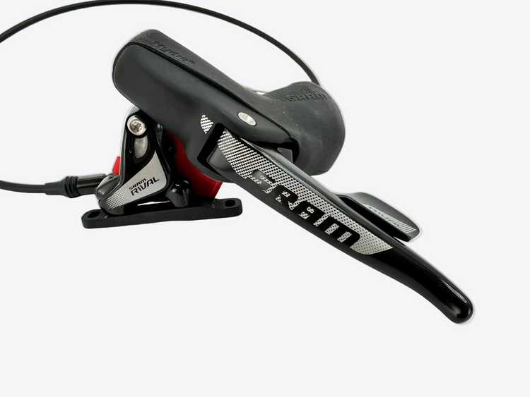 Bicycle gear shifter on a white background