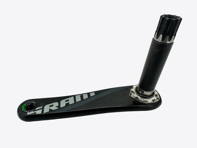 Bicycle crankset on a white background