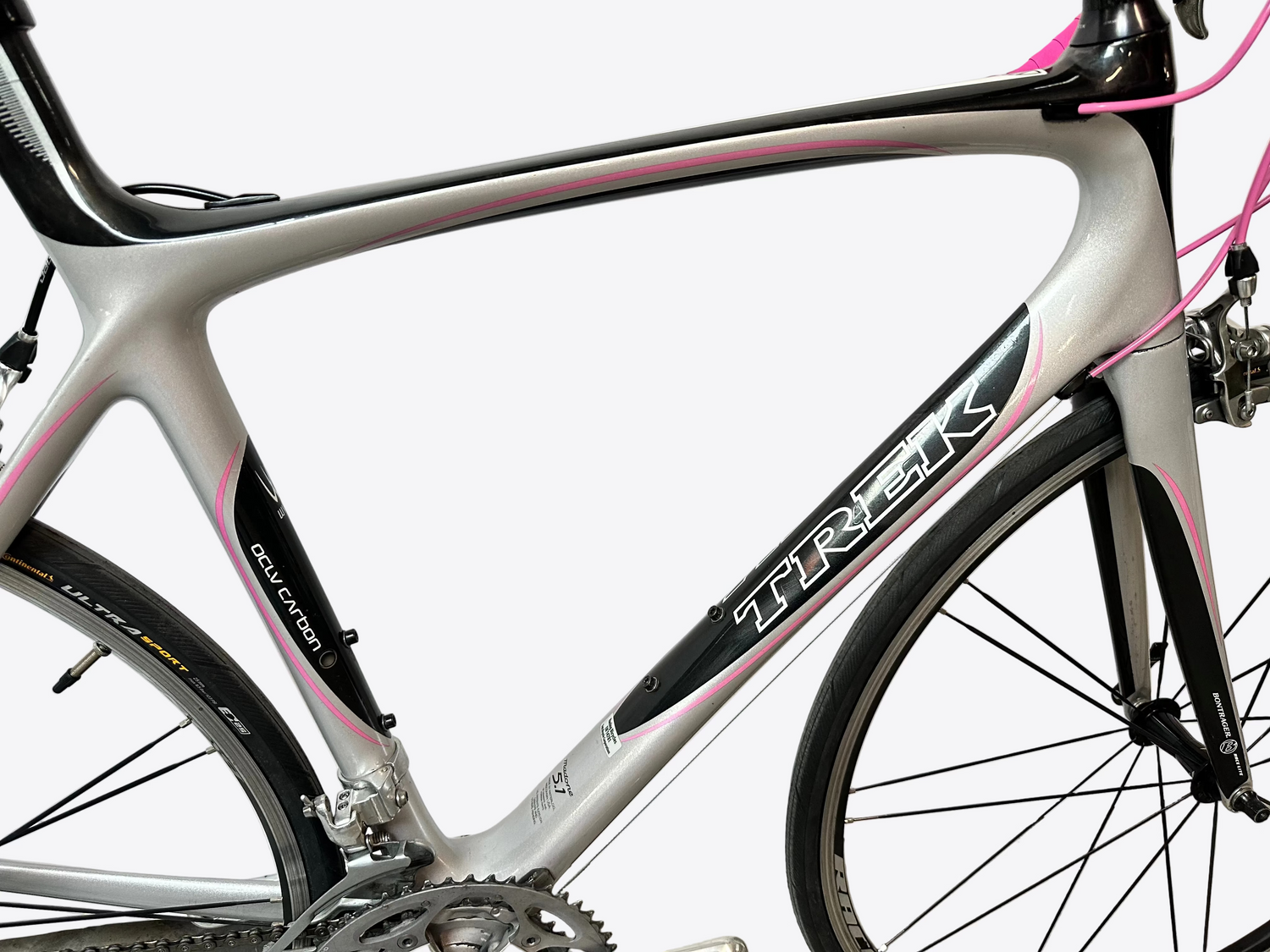trek carbon fiber bicycle Used 5200 Road Bike- 54 cm The frame is equipped with all internal routing for a sleek and clean set Trek Boone 5 Cyclocross Bike
