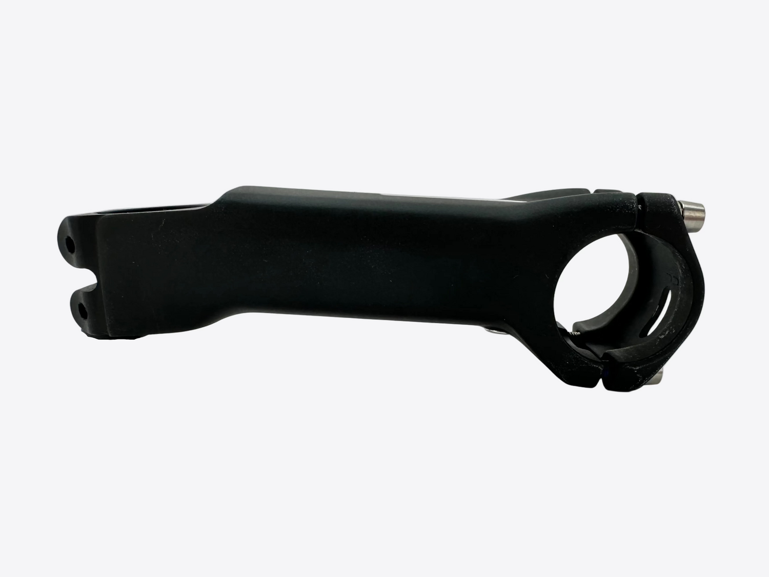 Black bicycle stem on a white background