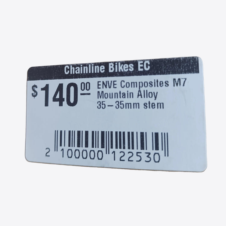 NOS Enve Alloy Stem 35mm Clamp 35mm Length