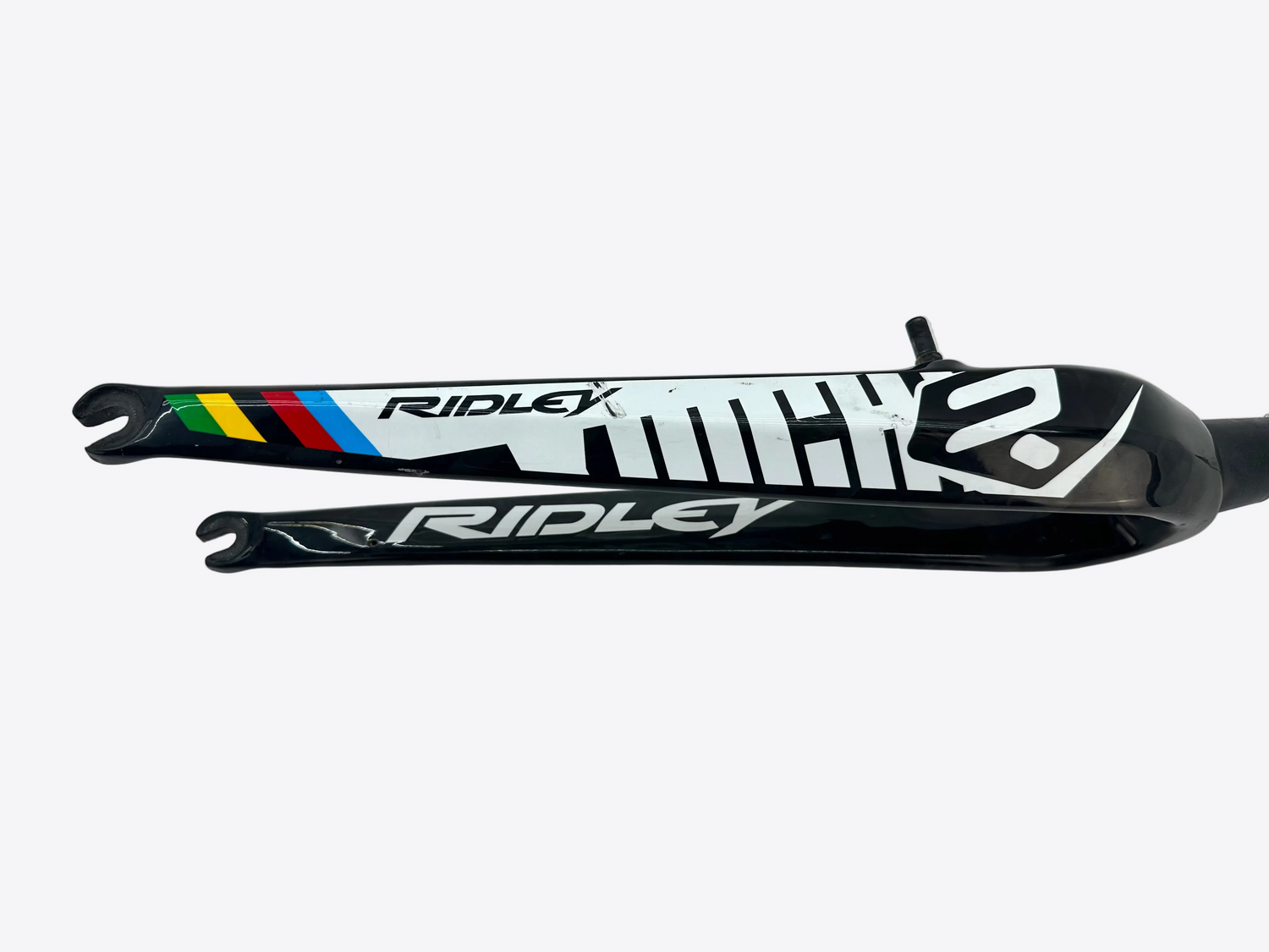 Ridley bicycle fork on a white background