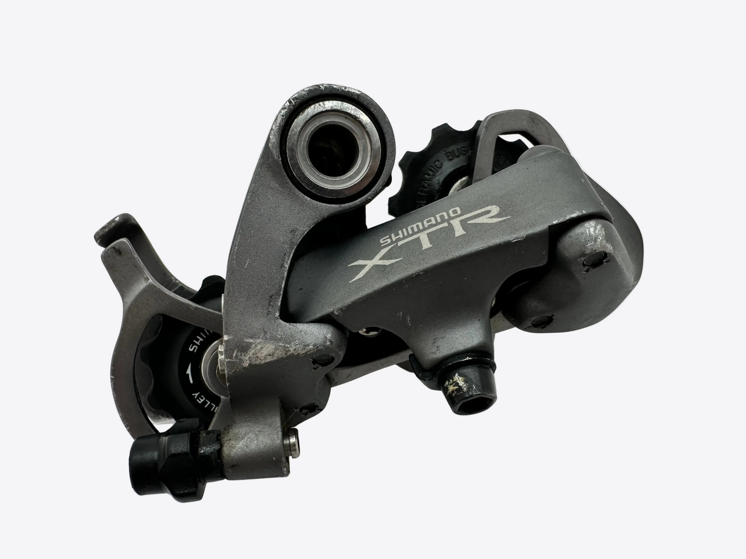 Shimano X-TRR bike derailleur on a white background