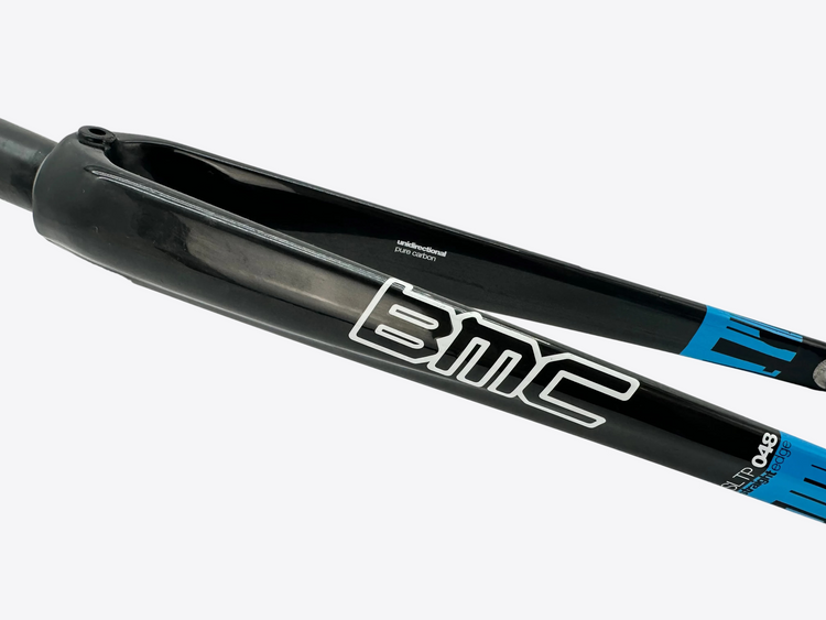 BMC bicycle fork on a white background