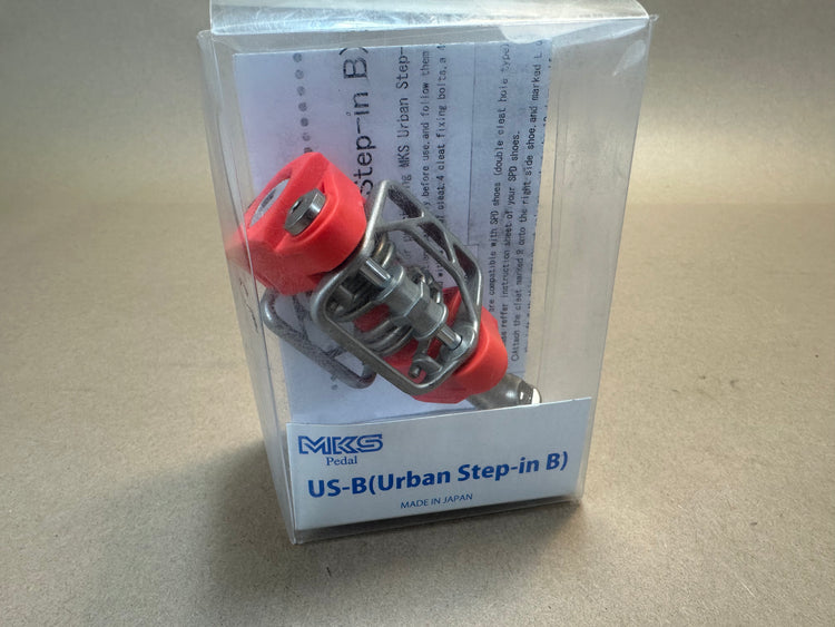 MKS US-B Clipless Bicycle Pedals without Cleats Red