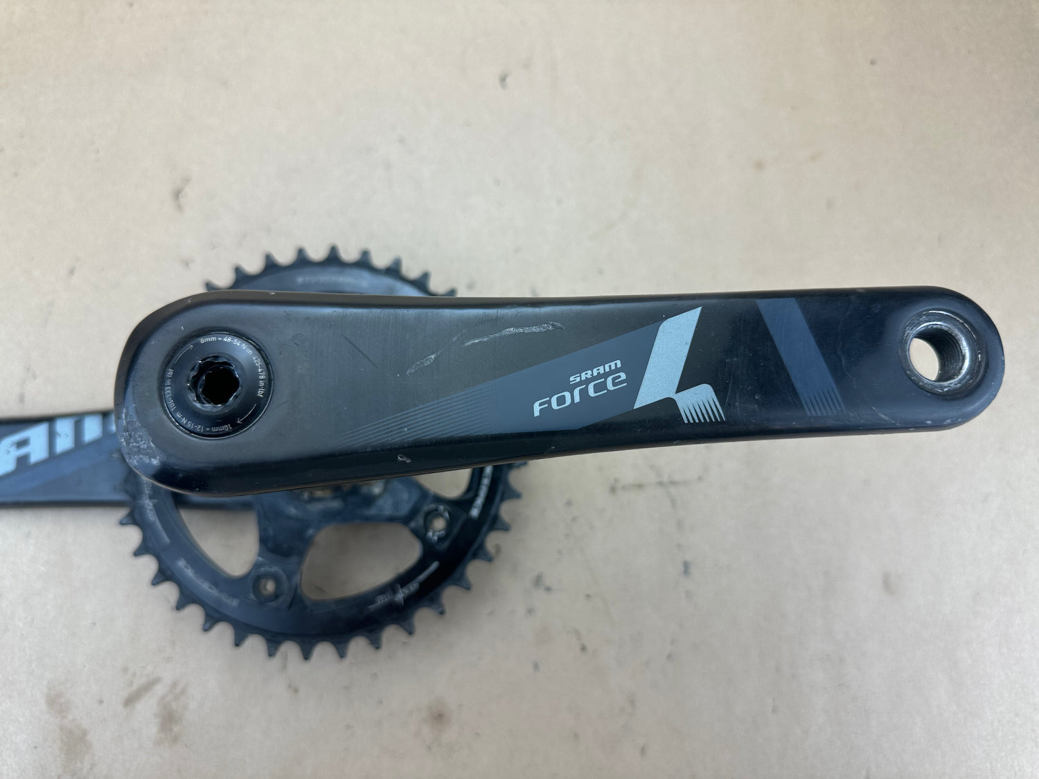 パーツ SRAM Force 1 Crankset 38T, 170mm Force 1 AXS Power Meter Crankset | FC-FRC-1P-D2 | SRAM