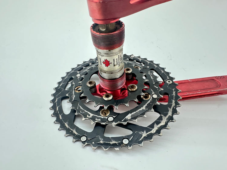 Race Face Forged Triple MTB Crankset 175 W/ BB RED