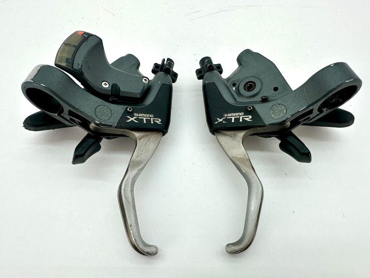 Shimano XTR M951 Shifter Brake Levers 3x8 Speed Working *Missing Pieces