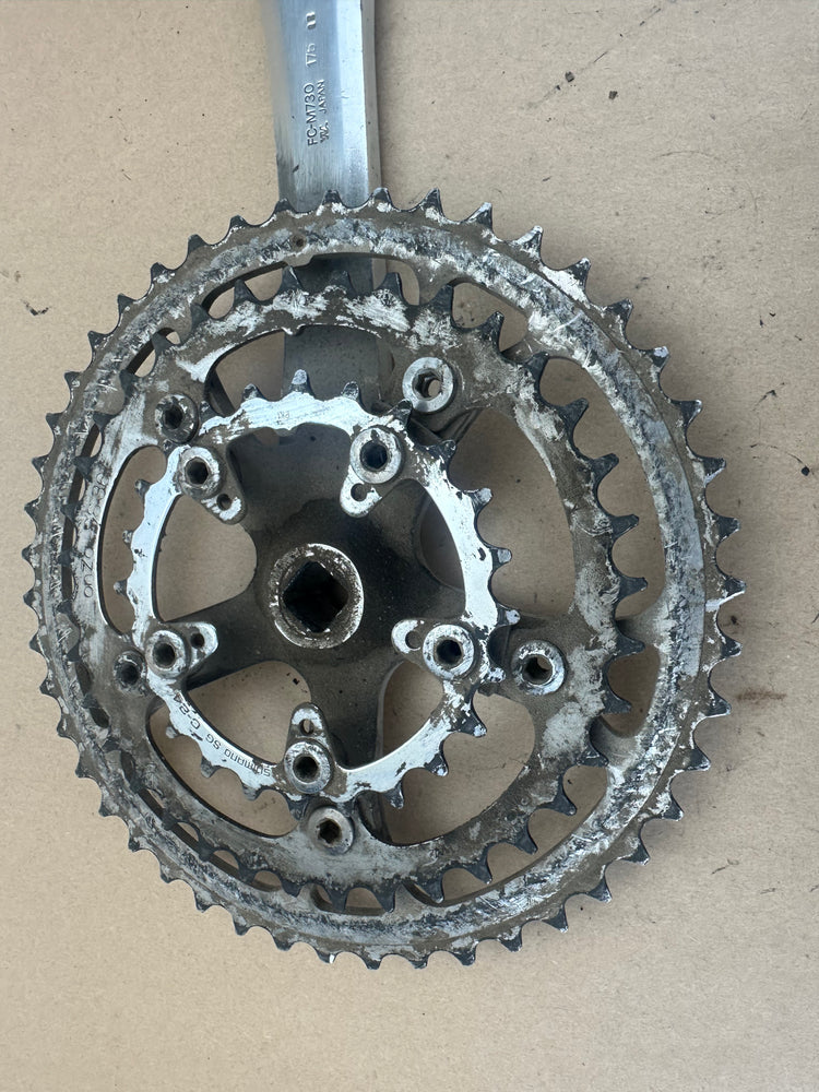 Shimano Deore M-730 Crankset 175 Vintage