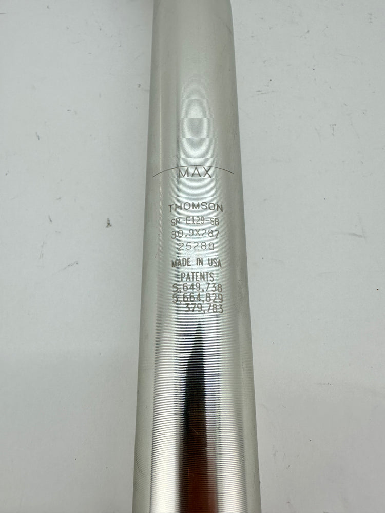 Thomson Elite Silver Seatpost 30.9 x 287 Setback Clean