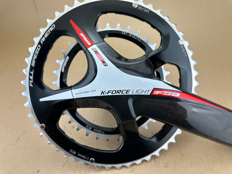 FSA K Force Light Carbon Crankset 170 50/34 NEW