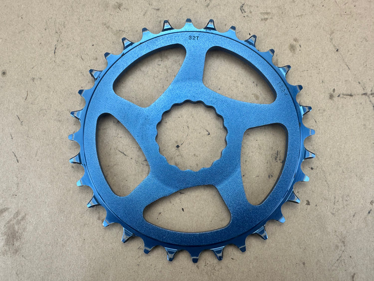 Race Face Narrow Wide Blue Chainring Cinch Mount 32T