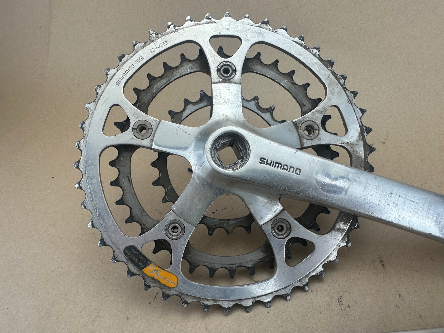Shimano Deore M-730 Crankset 175 Vintage Shimano Deore M-730 Crankset 175 Vintage