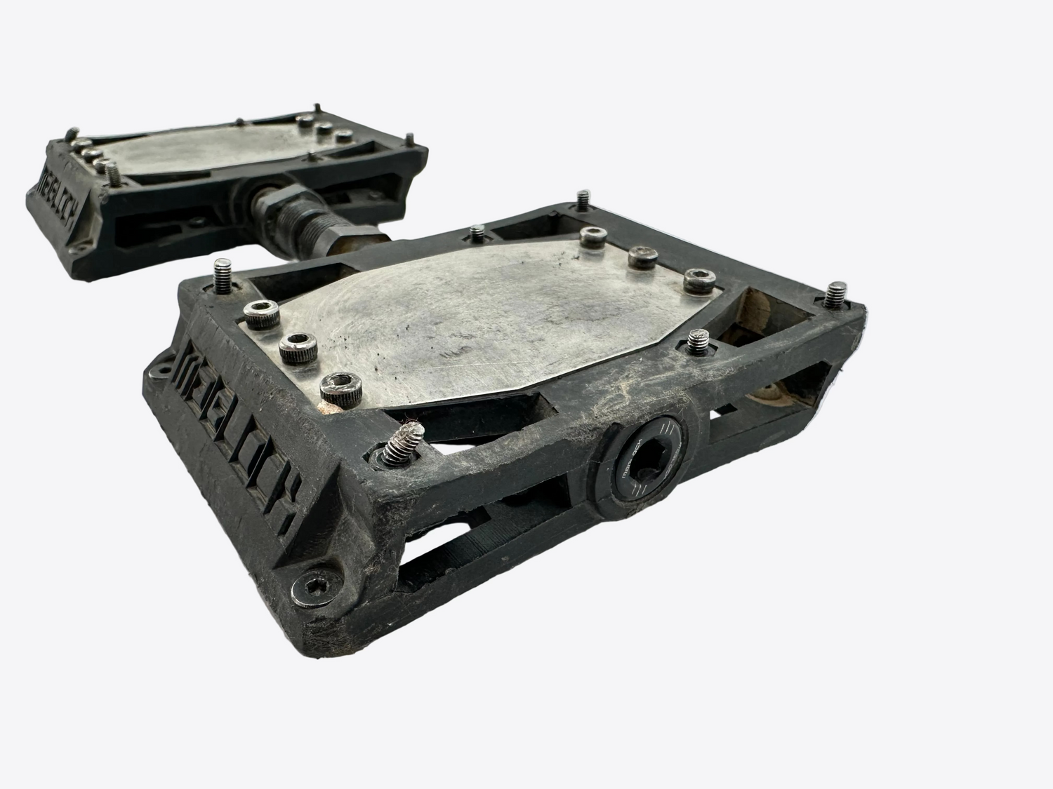 Mechanical component with visible branding on a white background