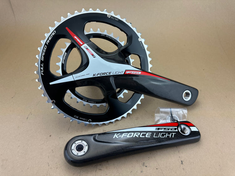 FSA K Force Light Carbon Crankset 170 50/34 NEW