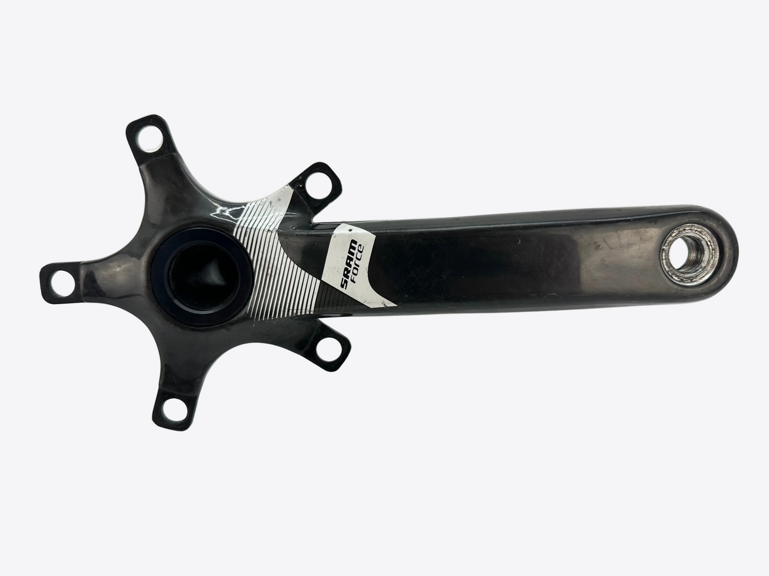 Bicycle crankset on a white background