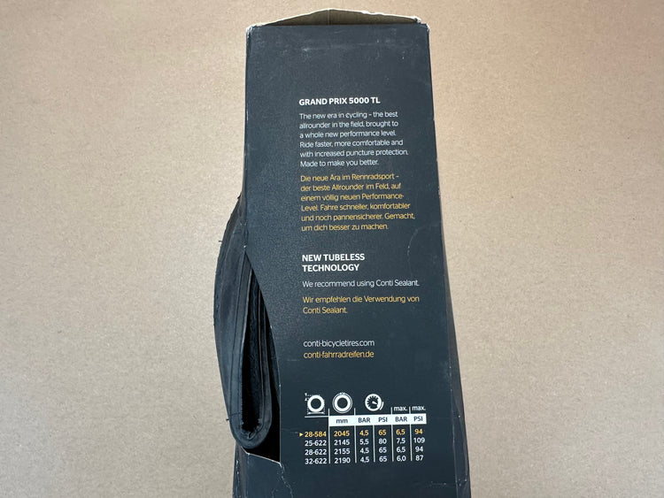 Continental Grand Prix 5000 TL 650Bx28 Road Bike Tire Tubeless New