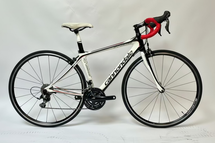 Cannondale bicycle on a white background
