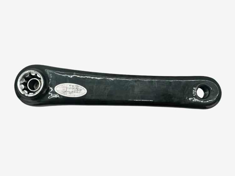 Bicycle crank arm on a white background