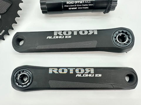 Rotor Aldhu 3D+ Crankset Q Ring 52/36 170 Road Offset Axle