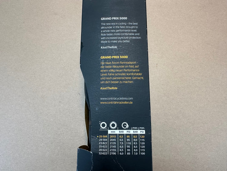 Continental Grand Prix 5000 Tire 650B x 25 New