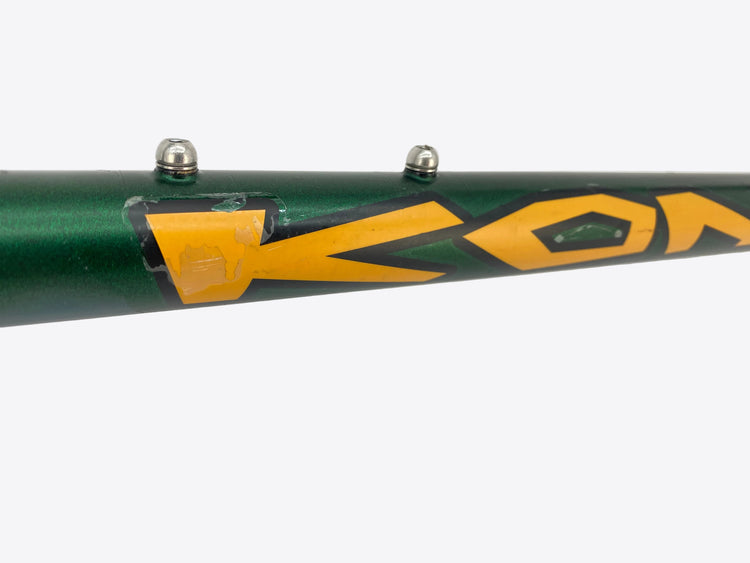 close up of the down tube