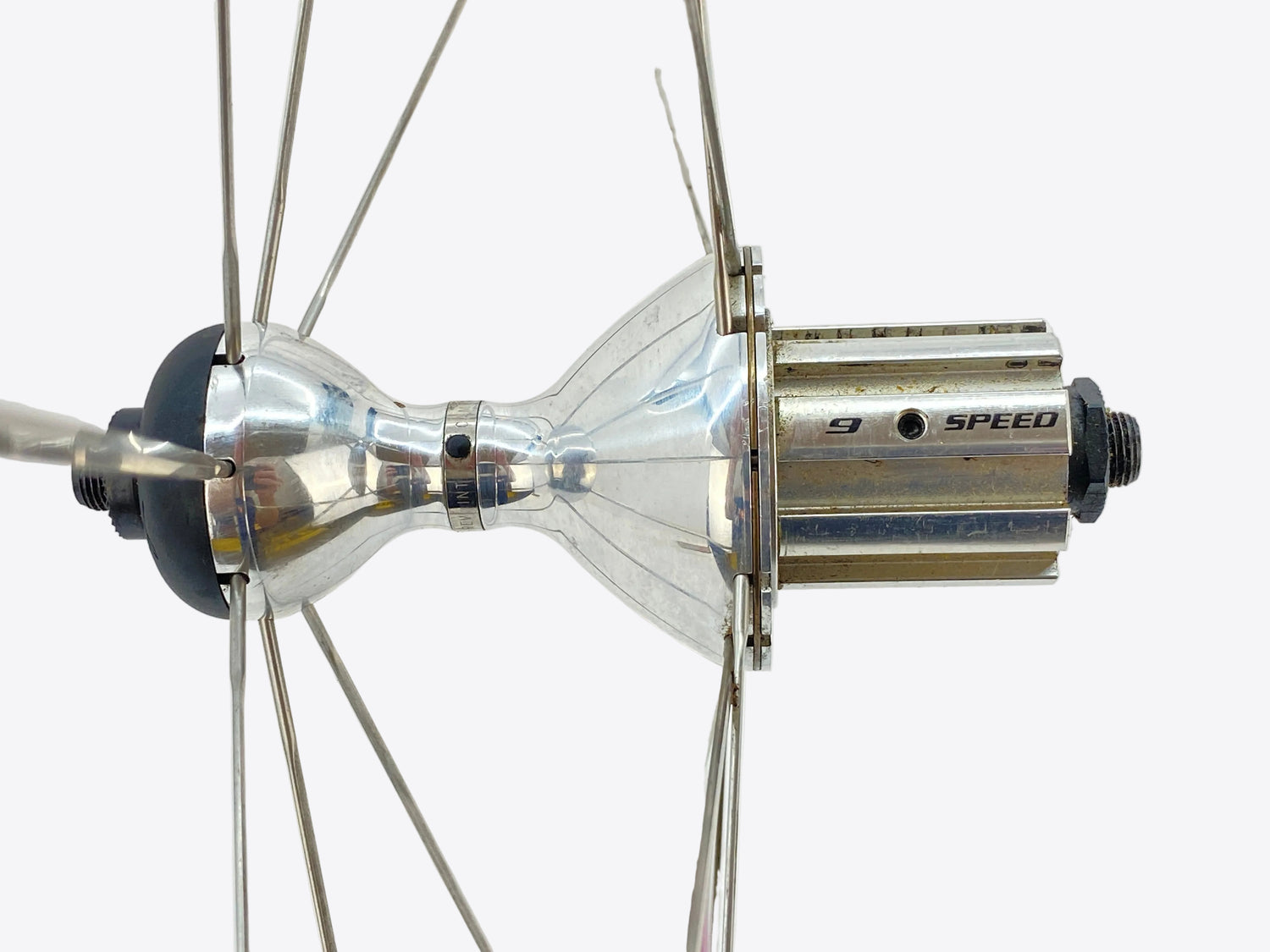 close up of the hub