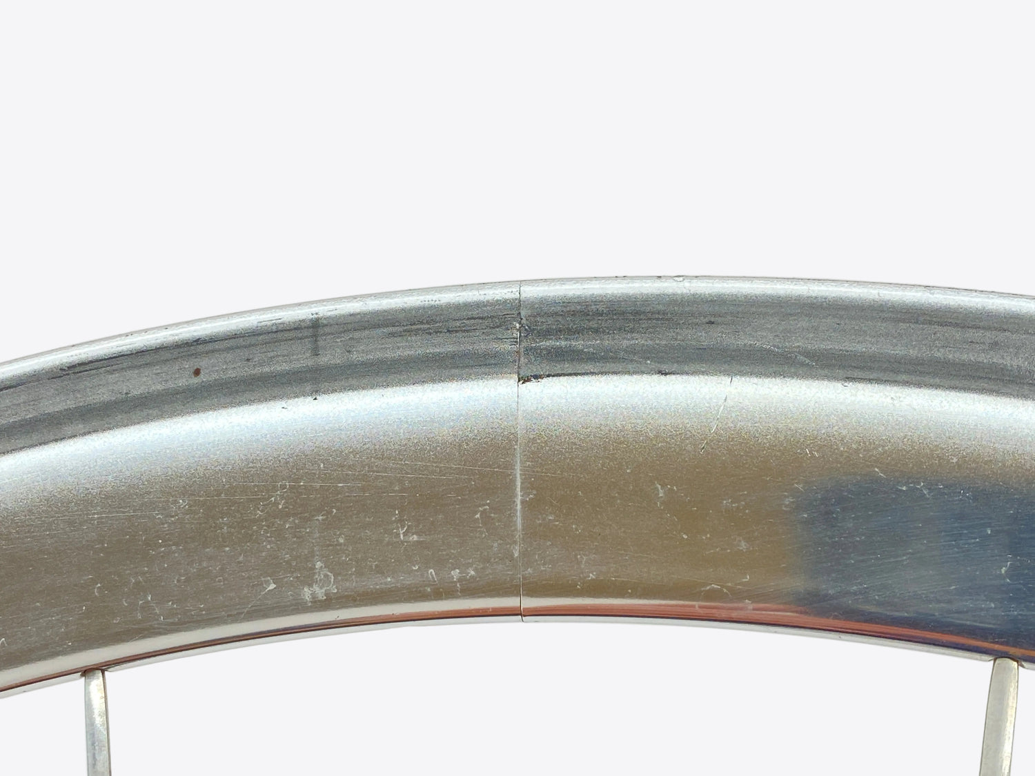 close up of the seam