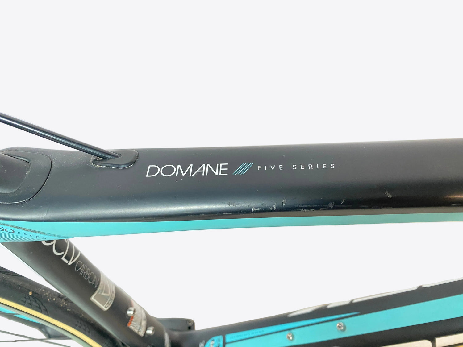 close up of the top tube