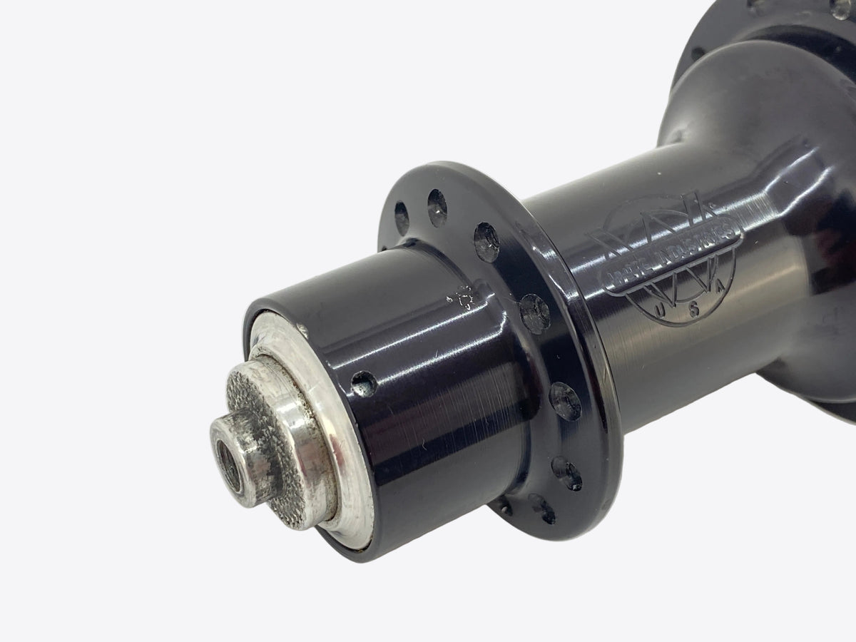view of the left hub flange