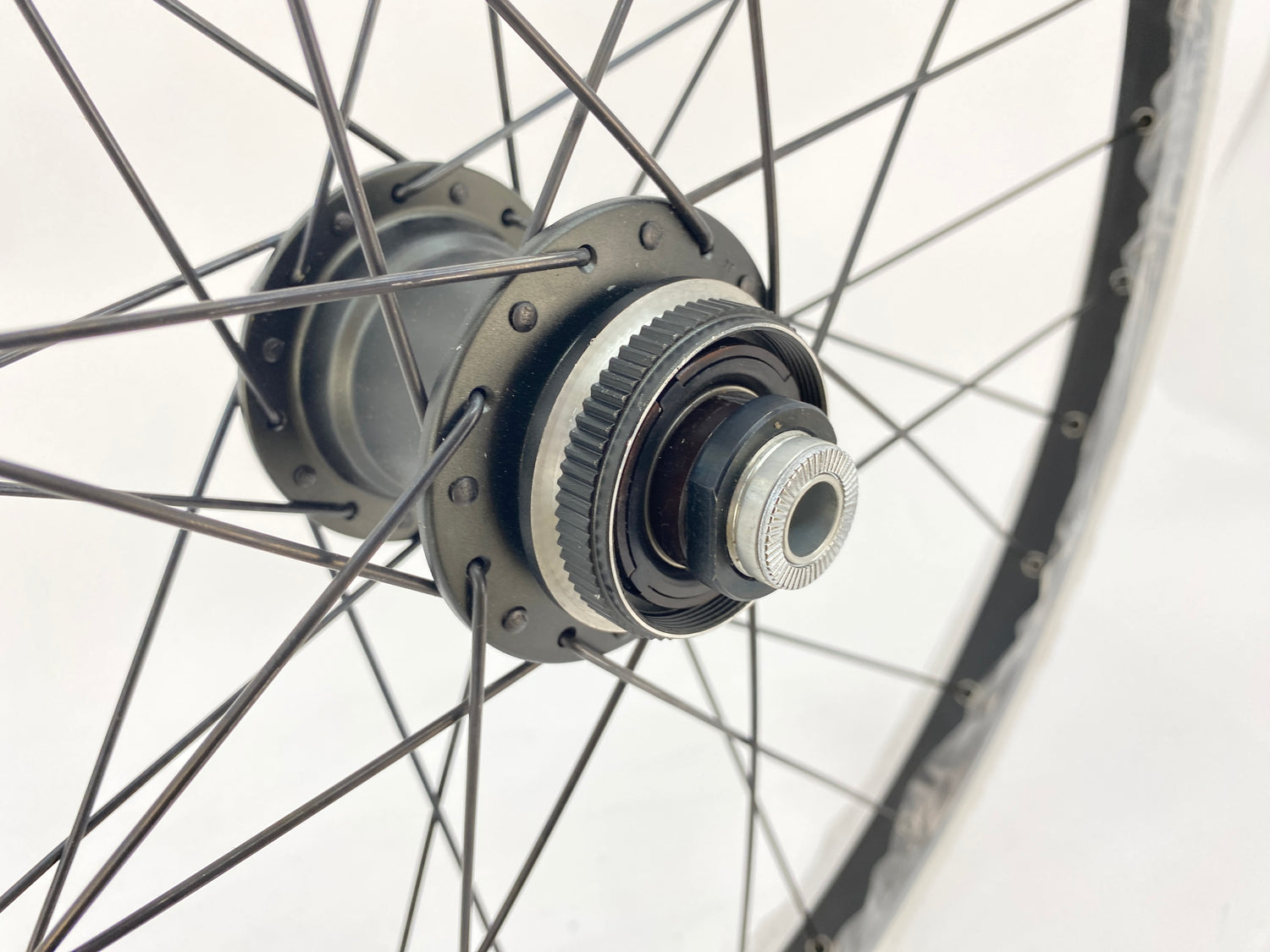 close up of the rear brake mount