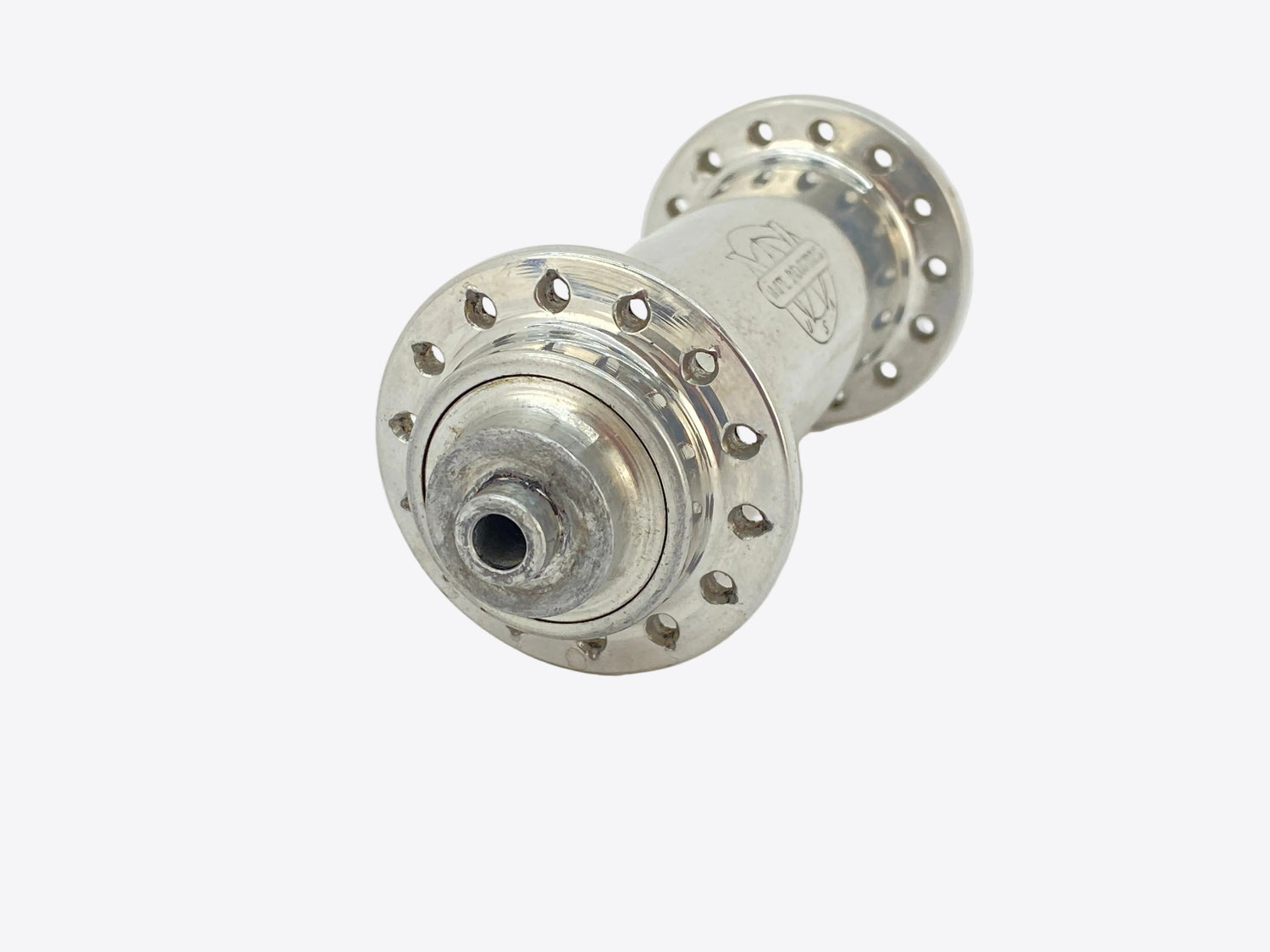 left side of the front hub