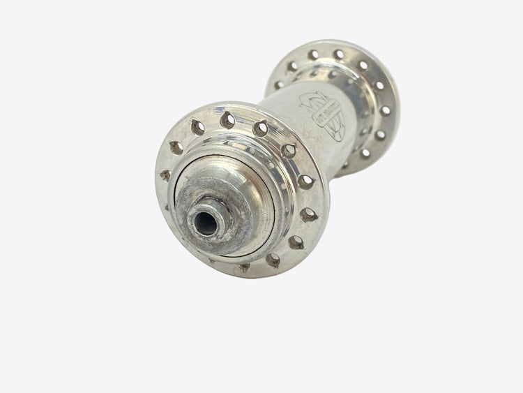 left side of the front hub