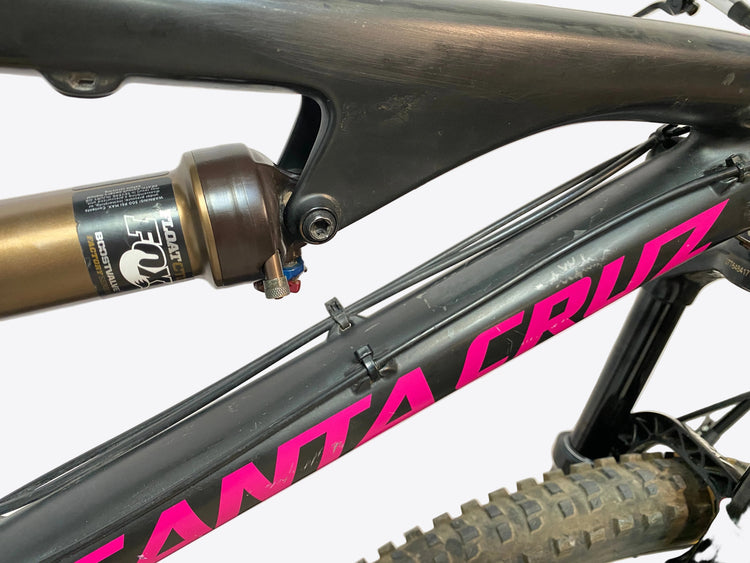 close up of the down tube