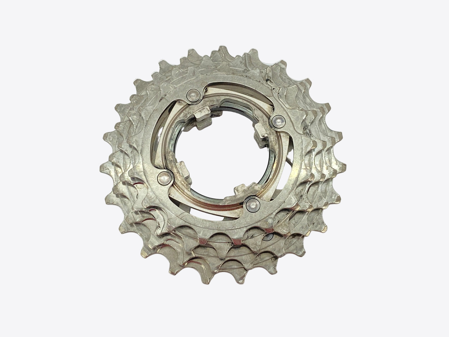 view of the titanium cogs