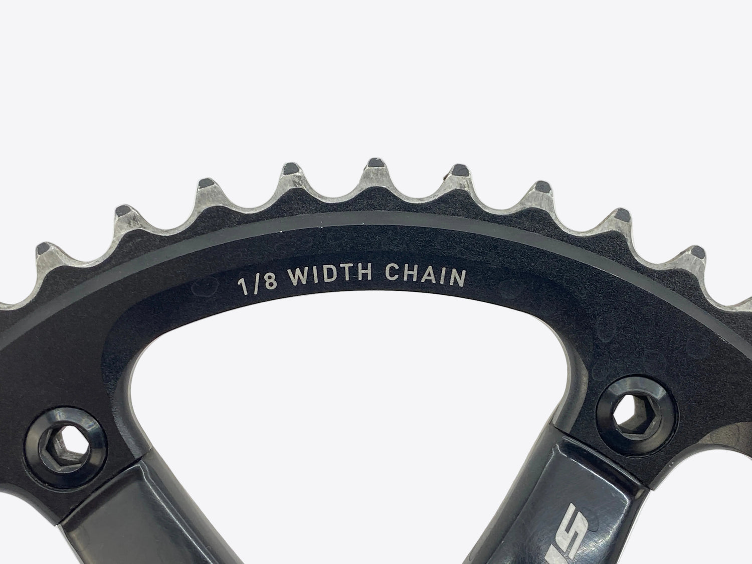 close up of the chainring