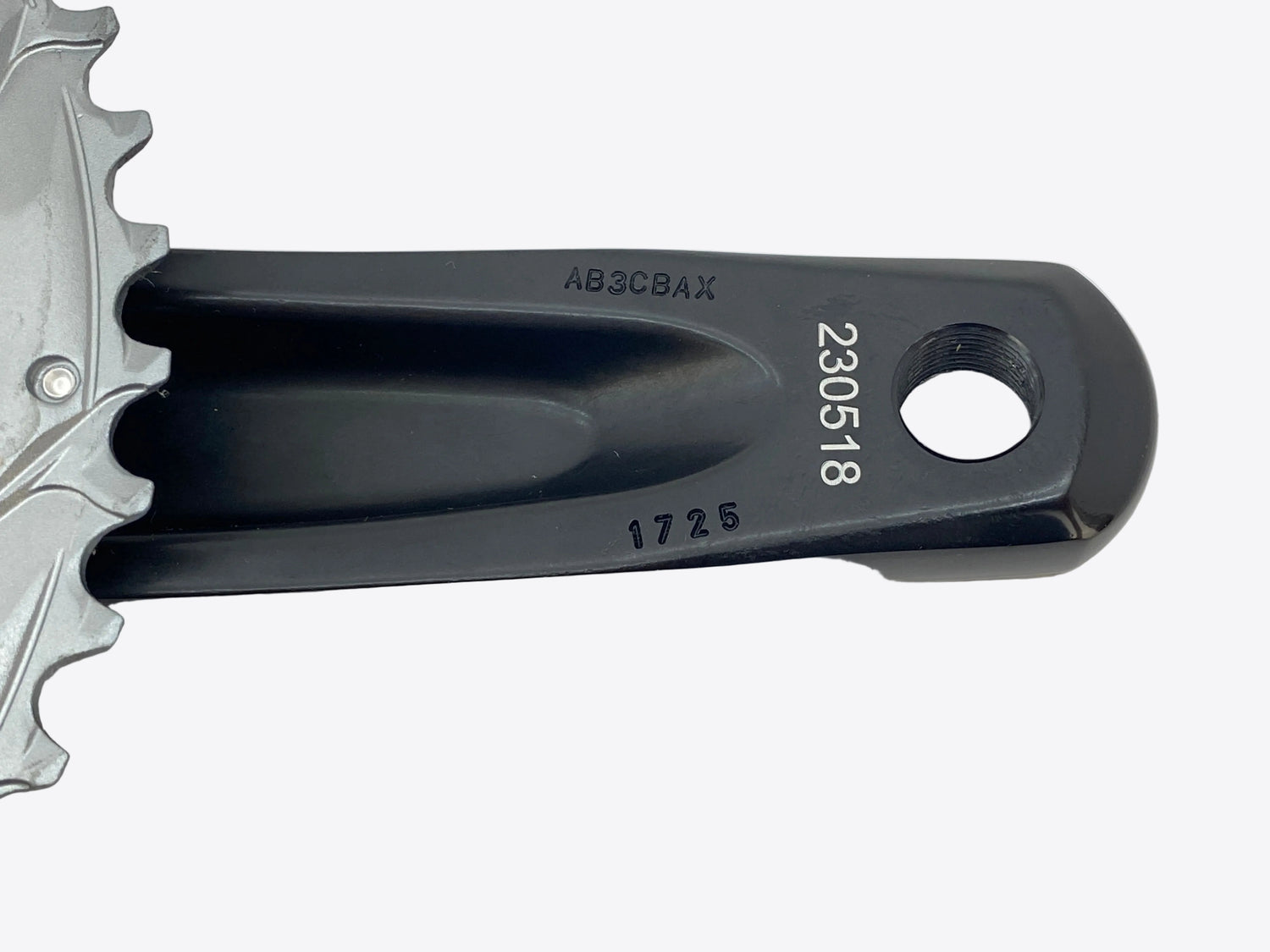 backside view of the crank arm