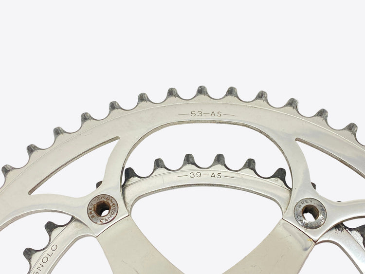 close up of the chainrings