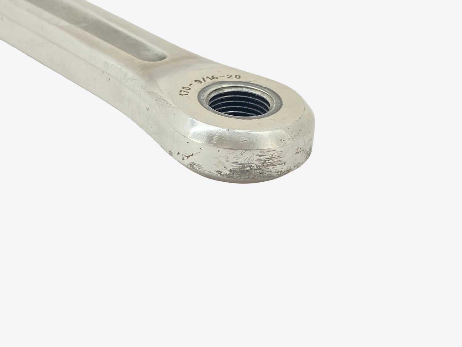 view of the left crank arm end