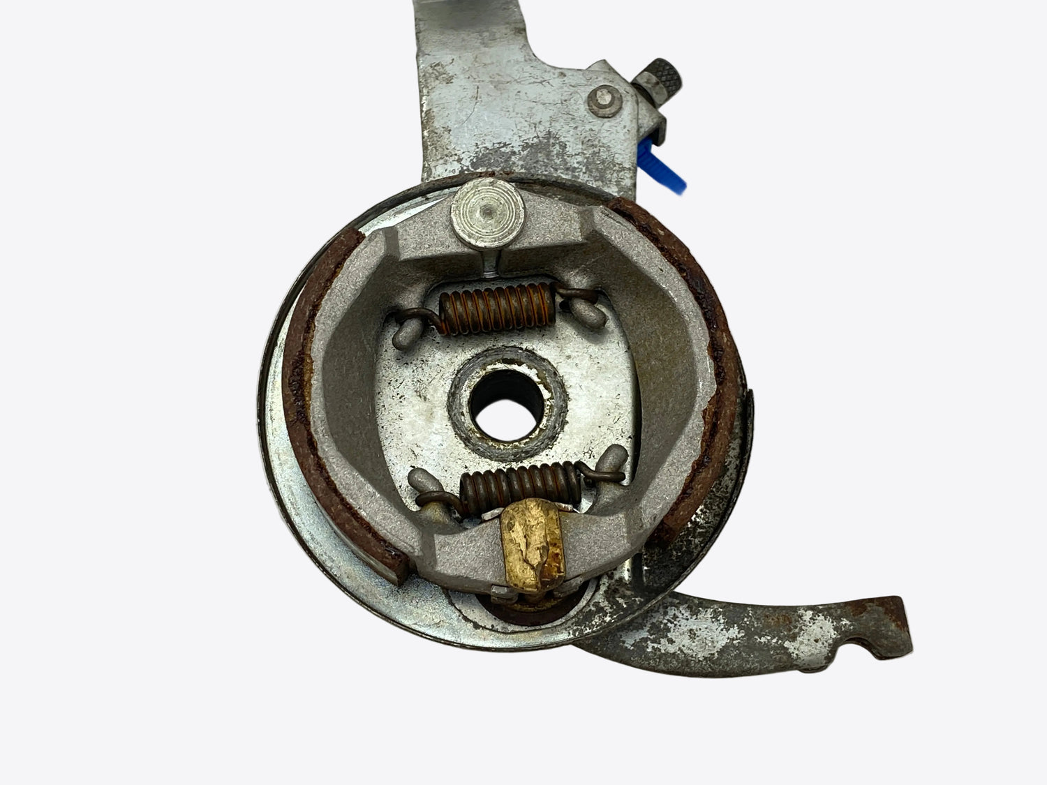 view of the brake drum pads