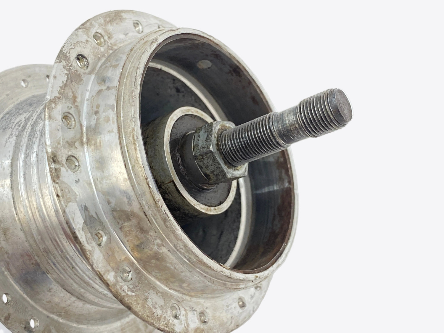 view of the hub brake drum