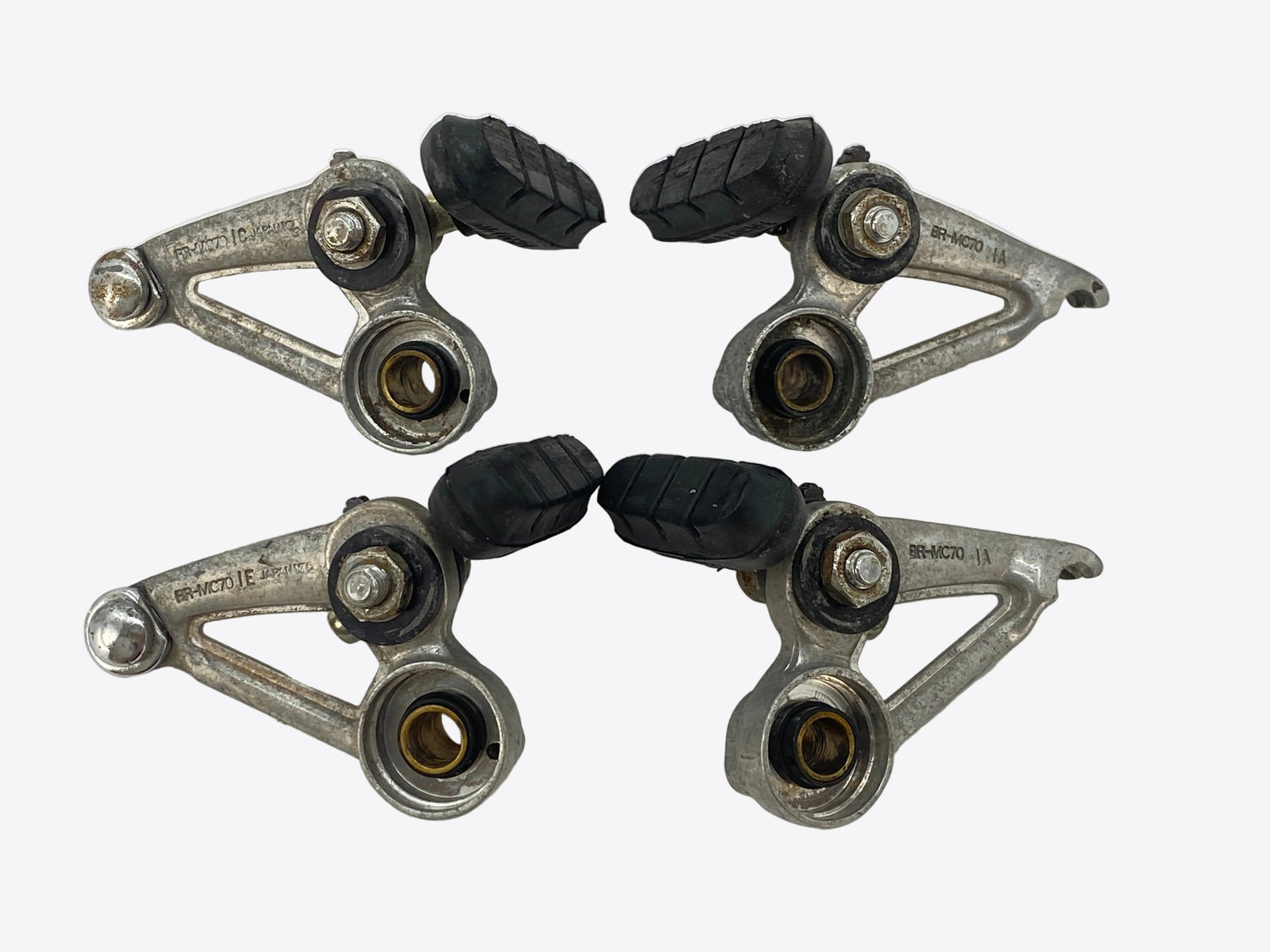 backside view of the brakes