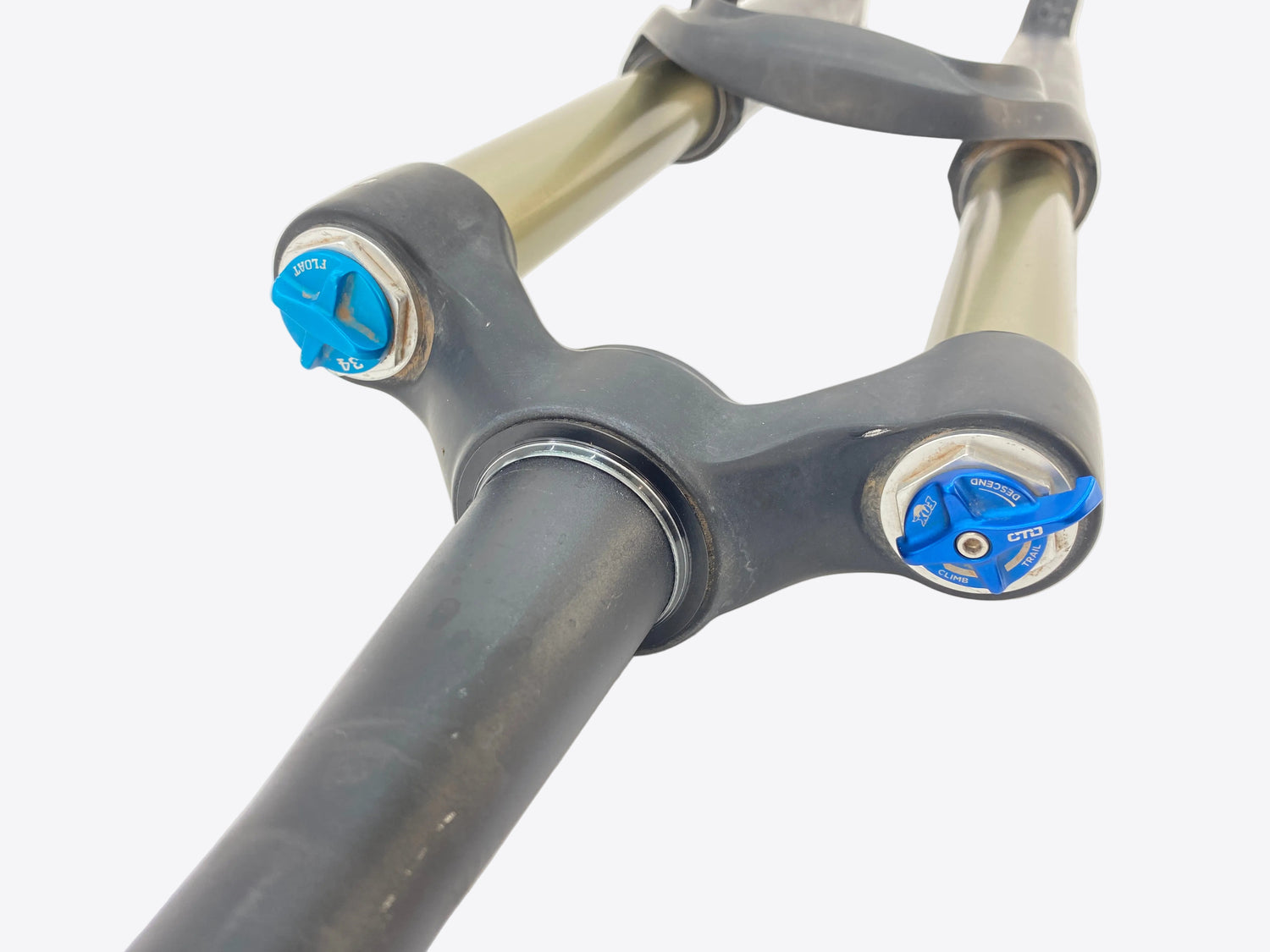 top view of the fork crown
